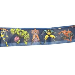 Vintage 2002 Marvel Wallpaper Borders Lot 3+Partial | Spider-Man Hulk X-Men